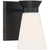 7 in. x 5 in. Wall Sconce Fixture - Frosted Glass - Black Finish Thumbnail