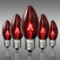 C7 5W RED TRANSPARENT