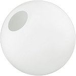 14 to 20 Inch White Globes with Neckless Opening - Category Image