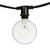 25 ft. Patio String Lights - Black Wire - 15 Sockets Thumbnail
