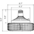 11,825 Lumens - 90 Watt - 5000 Kelvin - LED High Bay Retrofit Thumbnail