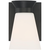 7 in. x 5 in. Wall Sconce Fixture - Frosted Glass - Black Finish Thumbnail