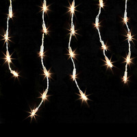 300L Clear Icicles 26ft Mini Lts