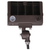 5300 Lumen Max - 35 Watt Max - Wattage and Color Selectable LED Flood Light Fixture with Adjustable Beam Angle and Integrated Photocell Thumbnail