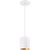 5 in. x 4 in. Wattage Selectable LED Pendant Fixture - Gold Baffle - White Finish Thumbnail