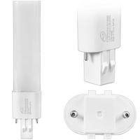 550 Lumens - 5.5 Watt - 4000 Kelvin - LED PL Lamp - Replaces 13W CFL - 2 Pin GX23 Base - Ballast Bypass - 120-277 Volt - PLT-50383