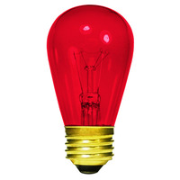 11 WATT  S14  TRANS RED