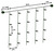 Warm White Icicle Lights - 8 ft. - 70 LED Mini Lights Thumbnail