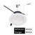 3835 Lumen Max - 30 Watt Max - 8 in. Wattage and Color Selectable New Construction LED Downlight Fixture Thumbnail