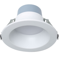 2500 Lumen Max - 24 Watt Max - 8 in. Wattage and Color Selectable New Construction LED Downlight Fixture - Hardwire - Watts 10-15-24 - Kelvin 2700-3000-3500-4000-5000 - Round - White Trim - 90 CRI - 120-277 Volt - Euri Lighting DLC8C-24W203swej