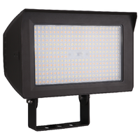 22,818 Lumen Max - 150 Watt Max - Wattage and Color Selectable LED Flood Light Fixture with Adjustable Beam Angle and Integrated Photocell - Watts 100-120-150 - Kelvin 3000-4000-5000 - Trunnion Mount - 120-277 Volt - PLT-13615