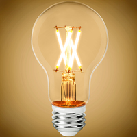 450 Lumens - 4.5 Watt - 2700 Kelvin - LED A19 Filament Bulb - Clear - 40 Watt Equal - Medium Base - 120 Volt - PLT-11850