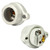 Medium Base Socket - Keyless - White Porcelain Thumbnail