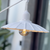 15 ft. Patio Stringer - Comes with (10) LED S14 Filament Bulbs and (10) Pleated Iron Shades Thumbnail