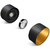 6 in. x 6 in. Wattage Selectable LED Pendant Fixture - Gold Baffle - Black Finish Thumbnail