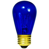 11 WATT  S14  TRANS BLUE