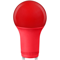 LED A19 Party Bulb - Red - 9 Watt - 60 Watt Equal - GU24 Base - 120 Volt - PLT-13572