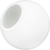 6 in. White Acrylic Globe Thumbnail