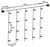 Christmas Icicle Lights - 150 Incandescent Bulbs - Green Wire - 10 ft. Length Thumbnail
