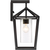 17 in. x 9 in. Outdoor Wall Sconce Fixture - Seeded Glass - Black Finish Thumbnail