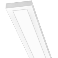 3400 Lumen Max - 40 Watt Max - 4 in. x 4 ft. Wattage and Color Selectable Surface Mount LED Panel Fixture - Watts 20-30-40 - Kelvin 3000-3500-4000 - White Trim - 120-277 Volt - PLT PremiumSpec PLT-90451