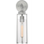 17 in. x 5 in. Wall Sconce Fixture - Clear Glass - Nickel Finish Thumbnail