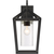 17 in. x 9 in. Outdoor Wall Sconce Fixture - Seeded Glass - Black Finish Thumbnail