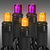 LED Mini Light Stringer - 25 ft. - (50) LEDs - Purple and Orange - 6 in. Bulb Spacing - Black Wire Thumbnail