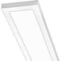 3600 Lumen Max - 40 Watt Max - 6 in. x 4 ft. Wattage and Color Selectable Surface Mount LED Panel Fixture - Watts 20-30-40 - Kelvin 3000-3500-4000 - White Trim - 120-277 Volt - PLT PremiumSpec PLT-90452