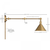 10 in. x 8 in. Wall Sconce Fixture - White Baffle - Brass Finish Thumbnail