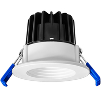 600 Lumens - 8 Watt - 3 in. Color Selectable LED Downlight Fixture - Hardwire - Kelvin 2700-3000-3500-4000-5000 - 50 Watt Incandescent Equal - Round - White Trim - 90 CRI - 120 Volt - PLT-12605