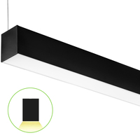 4 ft. Color Selectable Architectural LED Linear Fixture - 4235 Lumens - Black - Linkable - 35 Watt - Kelvin 3500-4000-5000 - 120-277 Volt - PLT-80088