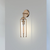 17 in. x 5 in. Wall Sconce Fixture - Clear Glass - Brass Finish Thumbnail