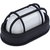 8.5 in. Color Selectable LED Oval Cage Bulk Head Fixture - Ribbed Glass Lens  - Black Finish Thumbnail