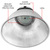 30,000 Lumens - 240 Watt - 3500 Kelvin - Round LED High Bay Fixture Thumbnail
