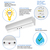 3700 Lumen Max - 30 Watt Max - 2 ft. Wattage and Color Selectable LED Stairwell Fixture with Motion Sensor Thumbnail
