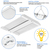 Rotatable Lens - 14,700 Lumens - 110 Watt - 5000 Kelvin - Linear LED High Bay Fixture - Sensor Ready Thumbnail