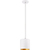 6 in. x 6 in. Wattage Selectable LED Pendant Fixture - Gold Baffle - White Finish Thumbnail