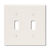 Toggle Wall Plate - Light Almond - 2 Gang Thumbnail