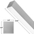 4 ft. Color Selectable Architectural LED Linear Fixture - 4235 Lumens - Silver Thumbnail