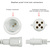 9 ft. Stringer - (128) Bulbs - LED - Warm White Wide Angle Meteor Shower Lights Thumbnail