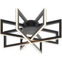 AFX Cass - 17 in. LED Flush Mount Ceiling Light Fixture - Black Finish - 2600 Lumens - 38 Watt - 3000 Kelvin - 90 CRI - 120 Volt - AFX Lighting CSSC17L30D1BK