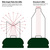 LED Mini Light Stringer - 25 ft. - (50) LEDs - Amber-Orange - 6 in. Bulb Spacing - Green Wire Thumbnail