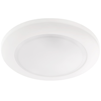 1290 Lumens - 15 Watt - 5-6 in. Selectable LED Surface Mount Downlight Fixture - Hardwire - Kelvin 2700-3000-3500-4000-5000 - 85 Watt Incandescent Equal - Round - White Trim - 90 CRI - 120 Volt - Halco 82994