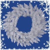 3 ft Wreath Sparkle WHT Spruce