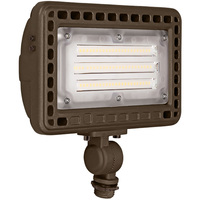 6250 Lumens - LED Flood Light Fixture - 4000 Kelvin - 50 Watt - Replaces a 250 Watt Metal Halide - Knuckle Mount - 120-277 Volt - TCP FLKUA3W40KBR