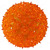 Incandescent - 7.5 in. dia. Orange Starlight Sphere - Utilizes 100 Mini Lights Thumbnail