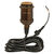 Medium Base Pendant Light Socket - Keyless - Dark Brass Finish Thumbnail