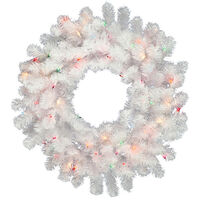2.5 ft Wreath Crystal White