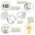 1960 Lumens - 20 Watt - Color Selectable LED Security Floodlight Fixture Thumbnail